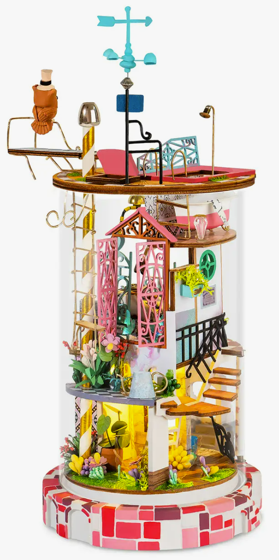 DIY Miniature House Kit : Bloomy House
