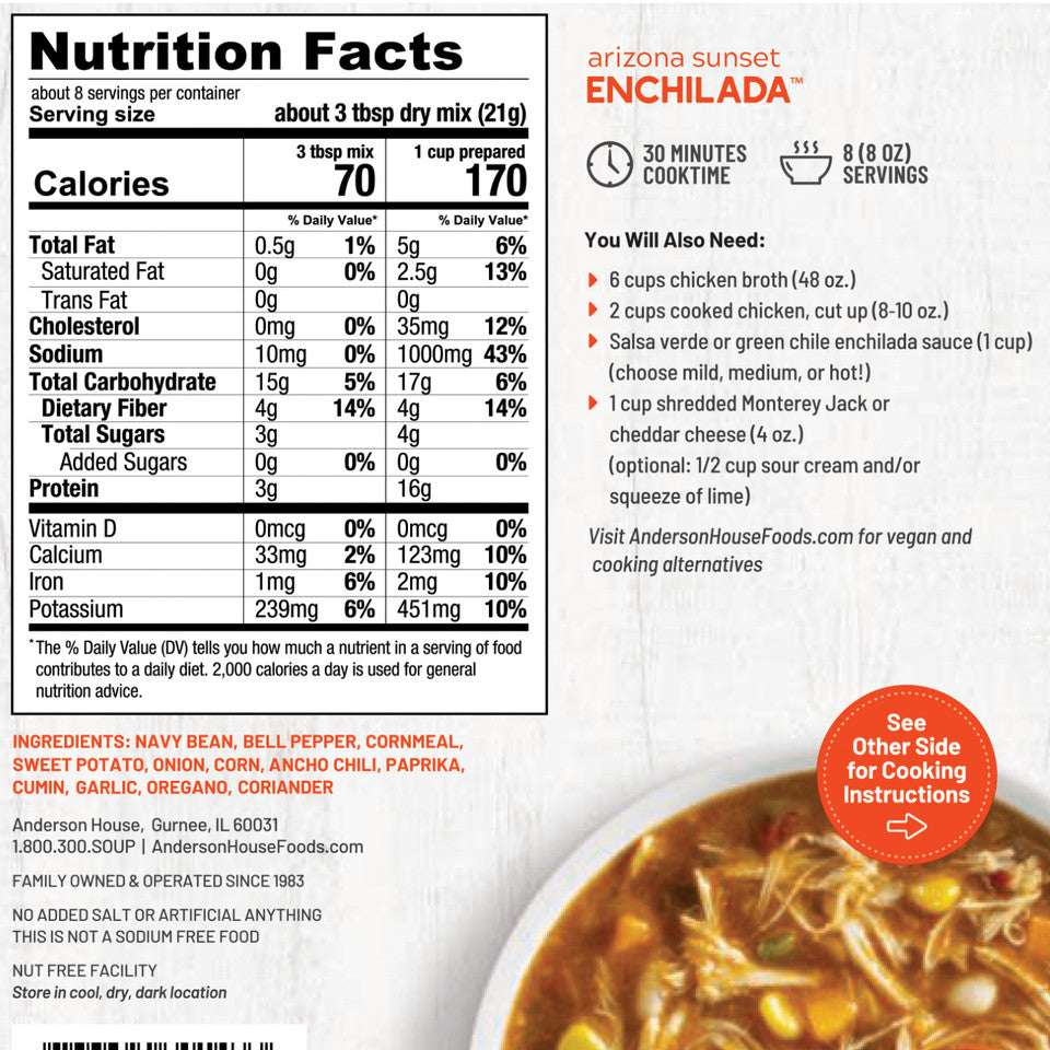 Arizona Sunset Enchilada Soup