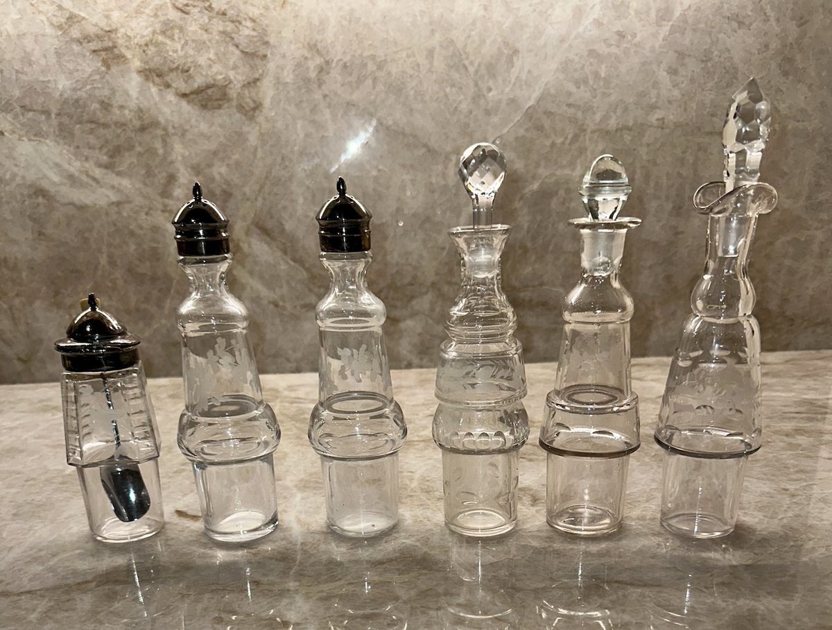 Antique Victorian castor cruet set - late 19th century