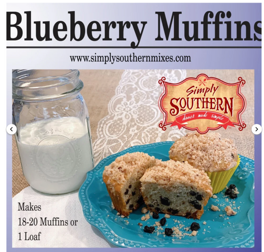Blueberry Muffins by Simply Southern