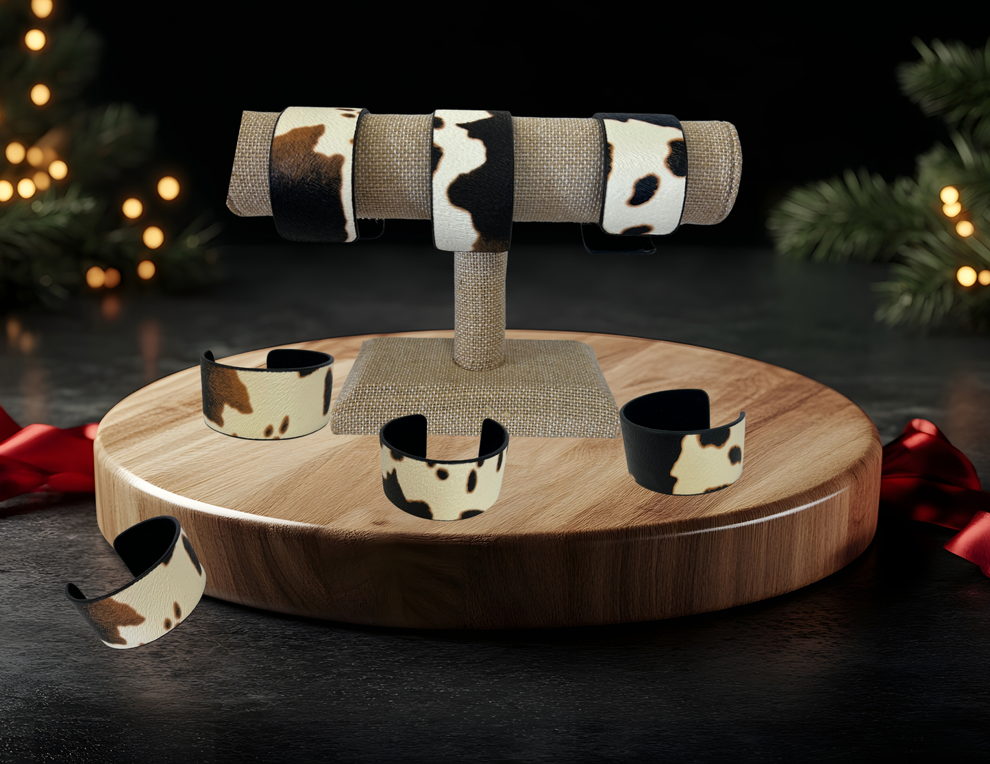 Cow Print Cuff Bracelet