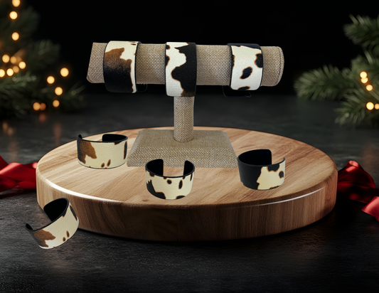 Cow Print Cuff Bracelet