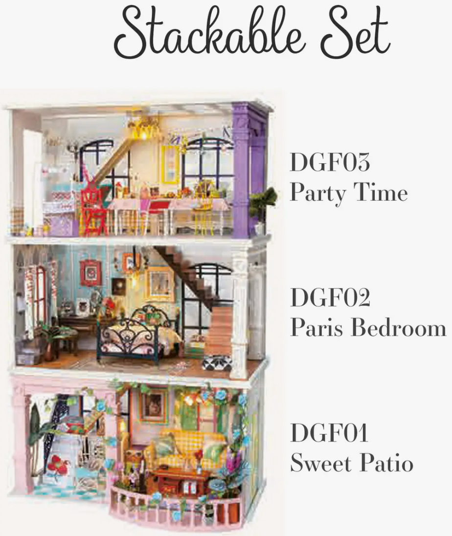 DIY Miniature House Kit, DGF02 - Paris Midnight