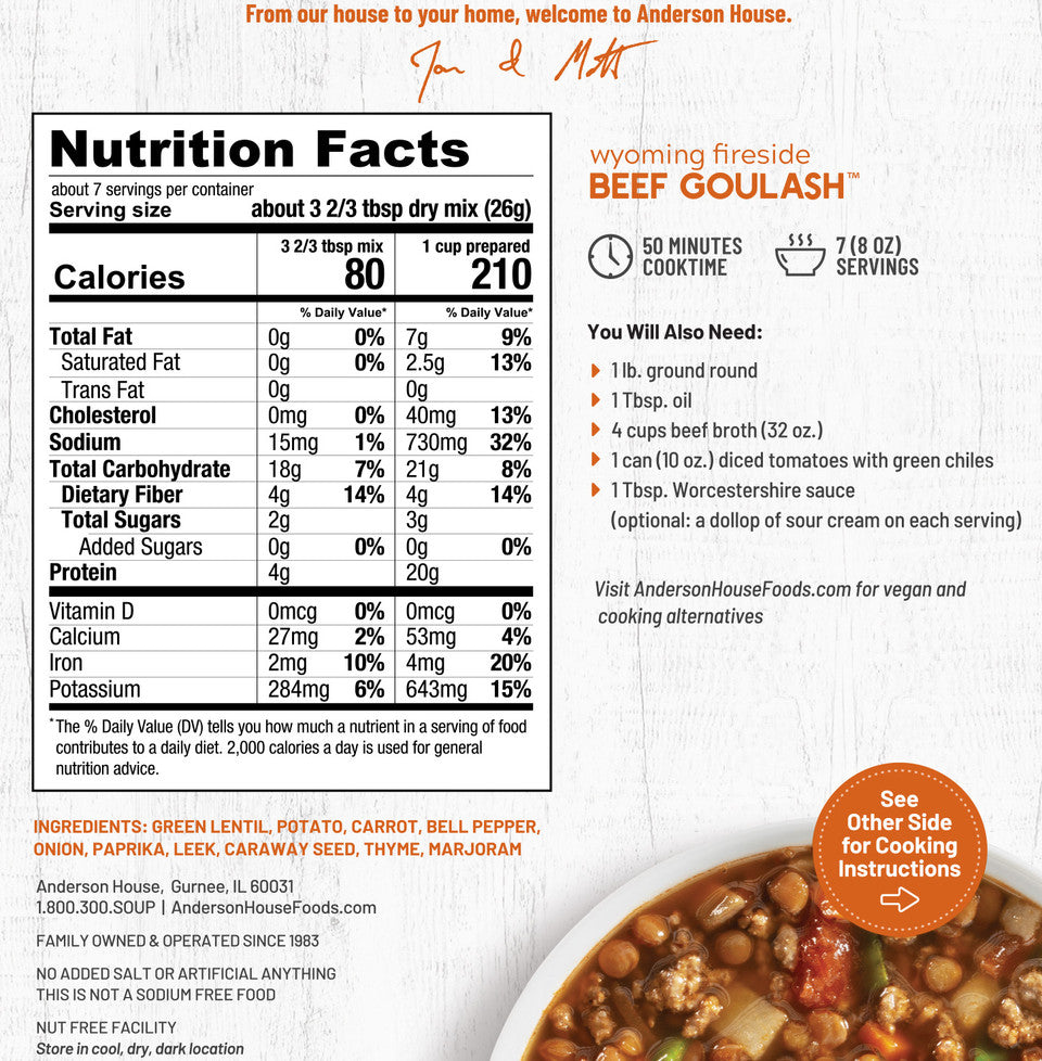 Wyoming Fireside Beef Goulash