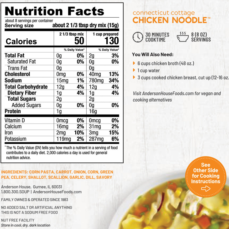 Connecticut Cottage Chicken Noodle Soup